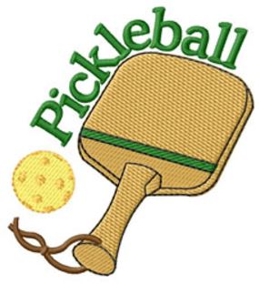 Pickleball racket and ball