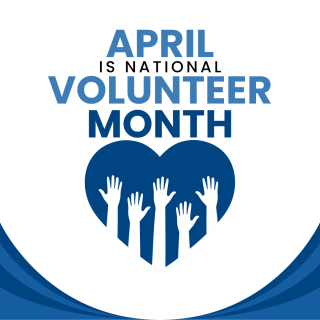April is volunteer month!