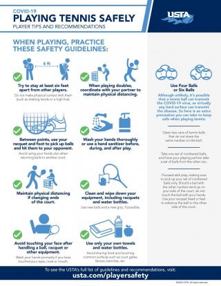 Playing tennis safely